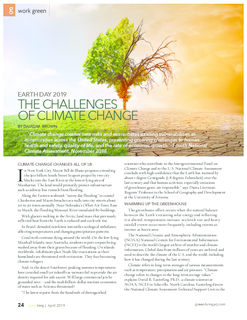 The Challenges of Climate Change